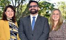 COE faculty Sabrina Sembiante, Daniel Reyes-Guerra, and Maysaa Barakat